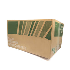 Caisse de sacs compostables pour bacs à compost (PLA)
