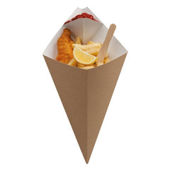 Contenants à frites compostables (carton)