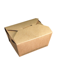 Boîtes à lunch compostables pliables (carton kraft)