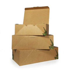 Boîtes à lunch compostables (carton kraft)