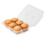 Contenant à muffins et petits gâteaux (PLA Transparent)