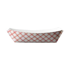 Compostable Bistro Trays (PFAS-Free Checkered Paper)