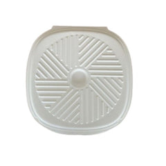 Boîtes à pizza à charnière compostables (bagasse blanche)