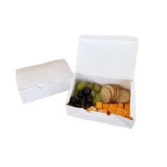 Boîtes à lunch compostables (carton blanc)