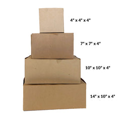 Boîtes à boulangerie ou pâtisserie compostables (carton kraft)