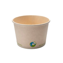 Compostable Bowls for Hot and Cold Foods with Graphics (Bamboo)