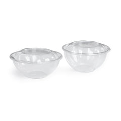 Couvercles pour bols à nourriture froide compostables (PLA transparent)