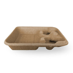 Compostable Tray for Drinks and Food (Kraft Bagasse)