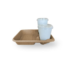 Cabarets compostables pour boissons et nourriture (pâte à papier)