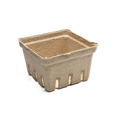 Compostable punnets made from 100% recycled fiber