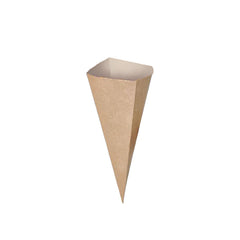 Cônes à frites compostables (carton kraft)