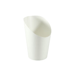 Gobelets à frites compostables (papier blanc)