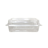 Compostable Rectangular Clamshell Containers (Transparent PLA)