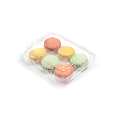 Multi-Compartment Clamshell Containers (Transparent PLA)