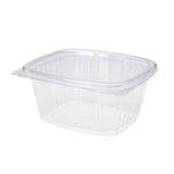 Compostable Rectangular Clamshell Containers (Transparent PLA)