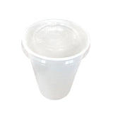 Couvercles compostables plats pour verres à boisson froide en papier 90mm (PLA transparent)