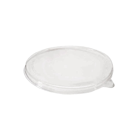 Couvercles compostables pour bols large en bagasse (PLA transparent)
