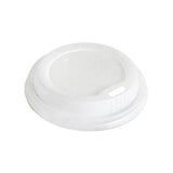 Compostable Lids for Hot Cups (White PLA)