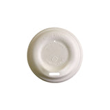 Compostable Bagasse Hot Cup Lids (PFAS-Free Fibre)