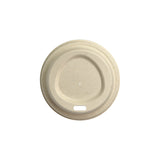 Compostable Bagasse Hot Cup Lids (PFAS-Free Fibre)