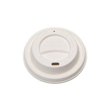 Échantillons - Couvercles pour verres à boisson chaude compostables (fibre sans PFAS) - Compostable.ca