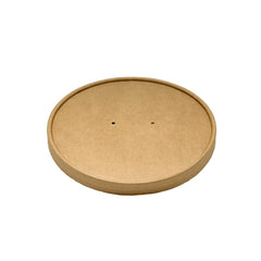 Compostable Lids for Kraft Paper and Bamboo Bowls (Kraft Paper)