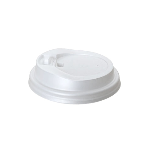 Compostable Sip-Tab Lids for Hot Cups (White PLA)