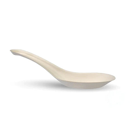 Compostable Bagasse Asian-Style Soup Spoon