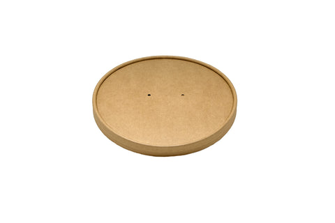 Couvercles compostables pour bols « kraft » et bambou (papier kraft)
