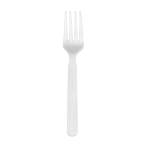 Compostable Forks (White PLA)