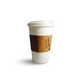 Compostable Hot Cups with Graphics (White Paper)