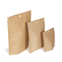 Pochettes compostables (papier et PLA)