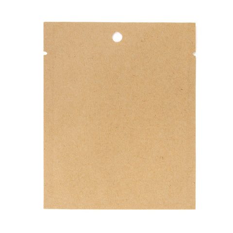 Compostable Heat-Sealable Pouches (Kraft Paper and PLA)