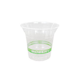 Compostable Cold Beverage Cups with Graphics (Transparent PLA)