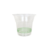 Verres à boisson froide marqués « compostable » (PLA transparent)