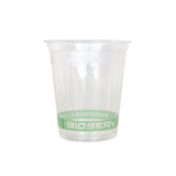 Verres à boisson froide marqués « compostable » (PLA transparent)