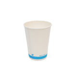 Verres pour boisson froide compostables avec graphiques (papier blanc)