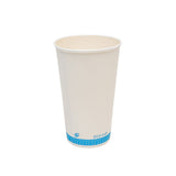 Verres pour boisson froide compostables avec graphiques (papier blanc)