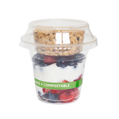 Compostable parfait kit (transparent PLA with Graphics)