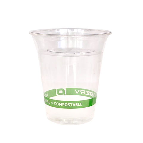 Ensembles pour trempettes ou parfaits compostables (PLA transparent avec graphiques)
