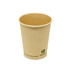 Compostable Hot Cups (Bamboo with Water-Based Coating)