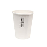 Verres cafe boissons chaudes compostables 10oz compostable hot coffee cups