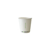 Verres pour boisson chaude compostables (carton blanc)