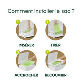 Bac à compost 14L (8 sacs compostables et 4 filtres à charbon inclus)