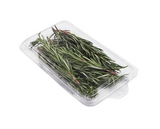 Compostable Hinged Herb Trays (Transparent PLA)