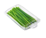 Compostable Hinged Herb Trays (Transparent PLA)