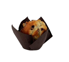 Moules à muffins « tulipe » compostables (papier brun)