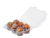 Contenant à muffins et petits gâteaux (PLA Transparent) - Compostable.ca
