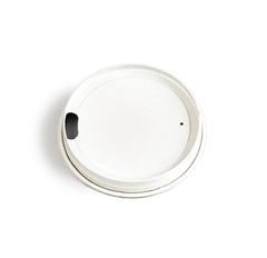 Couvercles compostables pour verres à boisson froide (bambou blanc)