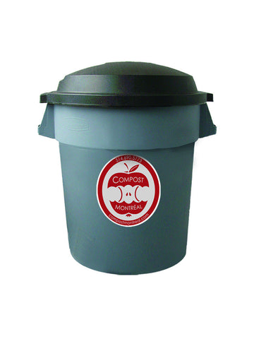 80L container (garbage bin style) for organic waste